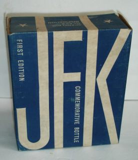 JFK 1st Edition Wheaton Bottle with Box John F Kennedy
