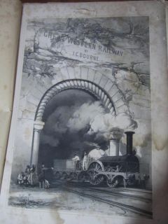  railway by john c bourne 1846 with numerous stone litho print plates