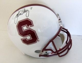John Elway Autographed Stanford Cardinal Helmet JSA
