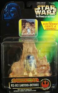 Star Wars POTF R2 D2 Elecrronic Power F x Scene Display Stand Kenner 1996 RARE  