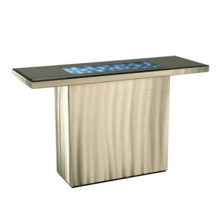 Nova Shattered Console Table in Brushed Aluminum 5210000  