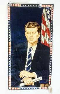 President John F Kennedy wall hanging vtg 60s 1964 Political Memorabilia  
