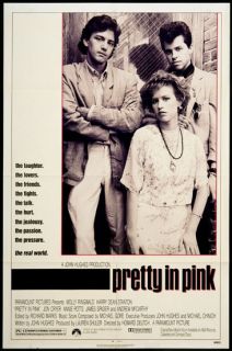 Pretty in Pink 1986 Original Movie Poster John Hughes  