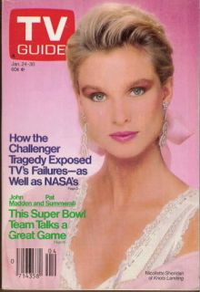 Nicollette Sheridan Knots Landing John Madden Pat Summerall 1987 TV Guide A  