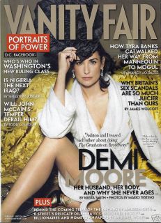 Vanity Fair Magazine Demi Moore Tyra Banks John McCain  