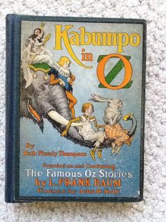 rare KABUMPO IN OZ wizard Frank Baum 12 colors Neill 1st Princess Dorothy pg 299  