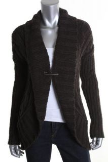 Laurie B New Green Cable Knit Open Front Shawl Collar Cardigan Coat s BHFO  
