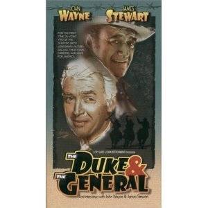 VHS The Duke The General Lost Interviews with John Wayne James Stewart  