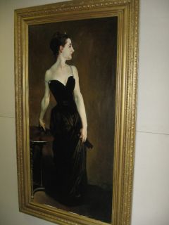 Madame x John Singer Sargent Wood Frame Oil Actual Size  
