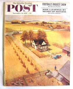 1955 November 26 s E Post Magazine Al Plueger Kentucky Long Rifle  