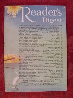 Reader's Digest October 1954 Quentin Reynolds John Pike  