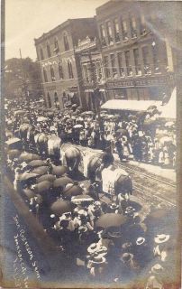 Tennessee TN Johnson City John Robinson Circus 1908  