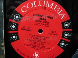 Johnny Horton Honky Tonk Man LP Vinyl Record Album Promo  