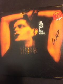 Lou Reed Rock N Roll Animal Signed Autograph LP Record Album  