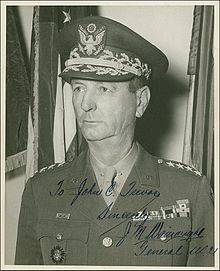 Original Jonathan M Wainwright Autograph WWII U S General Bataan Death March  