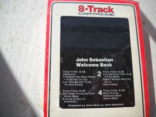 John Sebastian 8 Track Welcome Back Still in Plastic Wrap  