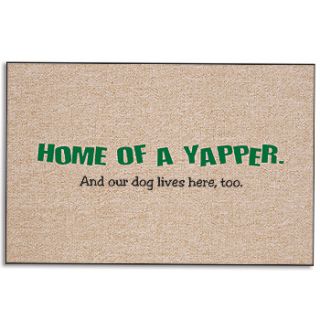NEW Pet Humor Yapper Dog Indoor Outdoor Joke Doormat  