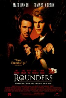 Rounders Movie Poster Print B 27x40 Matt Damon Edward Norton John Turturro  