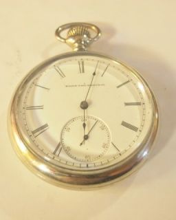 Vintage Pocket Watch 1879 Elgin 16S GR 48 Running Convertable 13 Jewels  