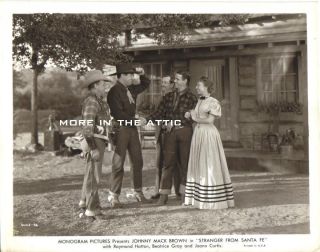 Cowboy Western Johnny Mack Brown Orig Stranger from Santa FE Monogram Pictures  