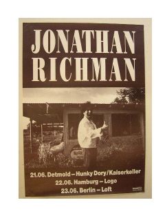 Jonathan Richman Poster Laughing Concert  