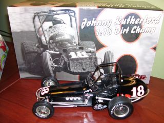 XRARE Johnny Rutherford 18 Dirt Champ Vintage GMP Sprint Car Limited 750 Made  