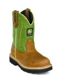 John Deere Johnny Poppers Boots Green L K  