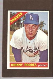 1966 Topps 468 Johnny Podres Dodgers EXMT  