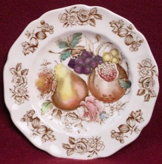 Johnson Brothers China Windsor Fruit pttrn Bread Plate  