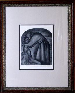 JOSE CLEMENTE OROZCO MEXICAN SOCIAL REALISM 1930 FRANCISCAN INDIAN LITHO  