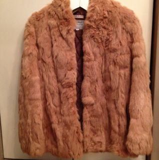 Jonathan Christopher Rabbit Fur Coat Size s P  