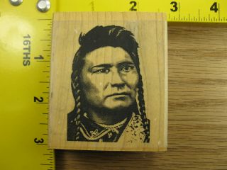 Joseph by Dewey Inkum Howe American Indian Rubber Stamp 82  
