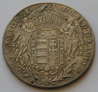 Hungary Joseph II Large Silver Thaler 1782  