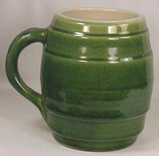 1924 1926 Green Pottery Mug to Beer Tankard Set McCoy  