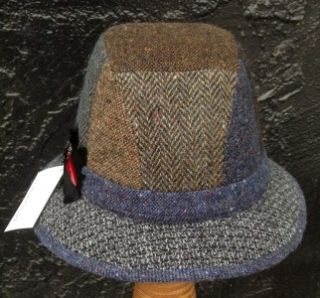 NEW Mens Irish Walking Hat Donegal Tweed Wool Walker Patchwork Jonathan Richard  