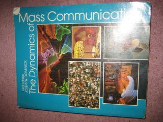 Dynamics of Mass Communication by Joseph R Dominick 1990 Paperback Text Book  