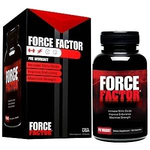FORCE FACTOR Nitric Oxide Booster 120 caps Pre Workout free samples  