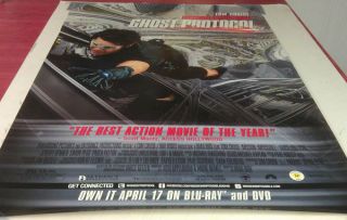 Mission Impossible 4 Ghost Protocol DVD Movie Poster 1 Sided Original 27x40  
