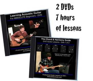 Guitar Lessons on DVD Method Beginners Up 2 DVD Set 7 Hrs Of Instruction  