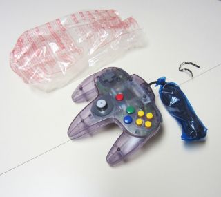 BRAND NEW Official Nintendo 64 Clear Purple Joystick Paddle Ice N64 Atomic  