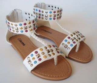 Stylish Josmo Girls Sandals Shoes White SZ 10 TXJ2089W  