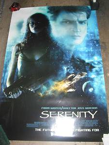 Serenity Original One Sheet Movie Poster Nathan Fillion Firefly Joss Whedon  