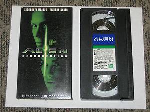 VHS Movie Alien Resurrection Sigourney Weaver Winona Ryder Predator Joss Whedon  