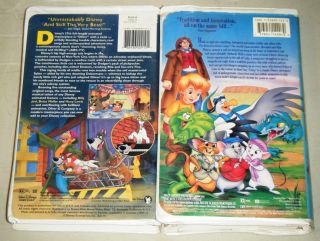 Rescuers Down Under Oliver Company Walt Disney Animated VHS Movie Collection  