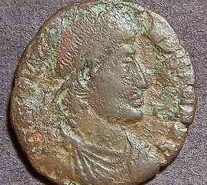 Jovian Roman Emperor Scarce Imperial Roman Bronze Coin 5 Year Vow  