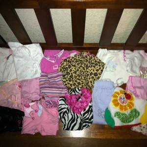 Lot Of 16 Baby Girl 3 6 Months Fall Winter Pajama Clothes Lot  