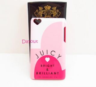 Juicy Couture Girls Pink iTouch iPod Hard Case Cover 4G 4th Generation Boxed  