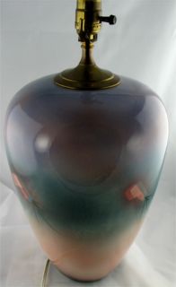 Judith Stiles Large Lamp Signed Art Pottery 13" Ceramic  
