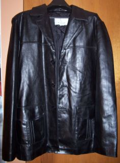 Wilsons M Julian Black Leather Jacket Mens XL