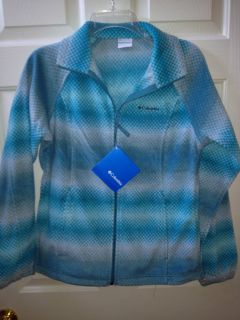 Columbia June Lake Fleece Jacket Turquoise Blue Gray Womens Sizes M L